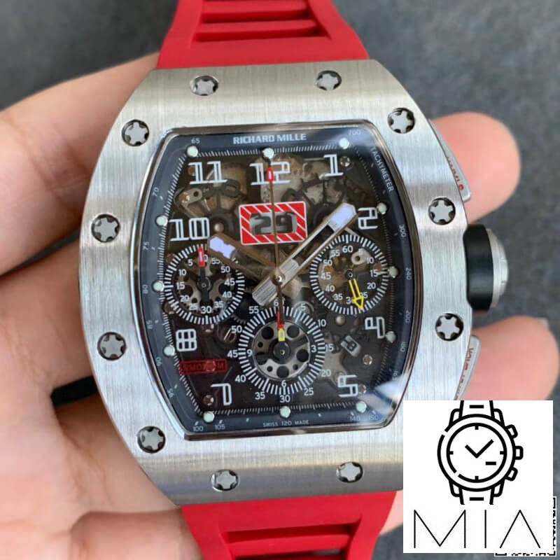 Richard Mille RM011 KV Factory Rubber Strap