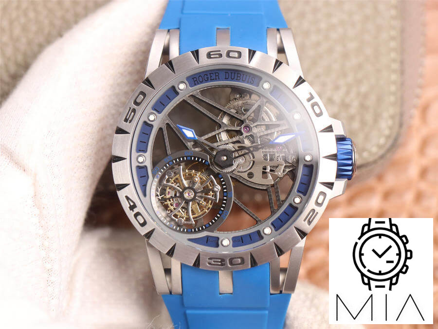 Roger Dubuis Excalibur Spidr RDDBEX0479 JB Factory Blue Strap