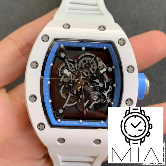 Richard Mille RM055 KV Factory White Strap