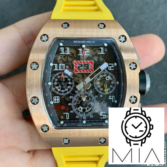 Richard Mille RM011 KV Factory Rubber Strap