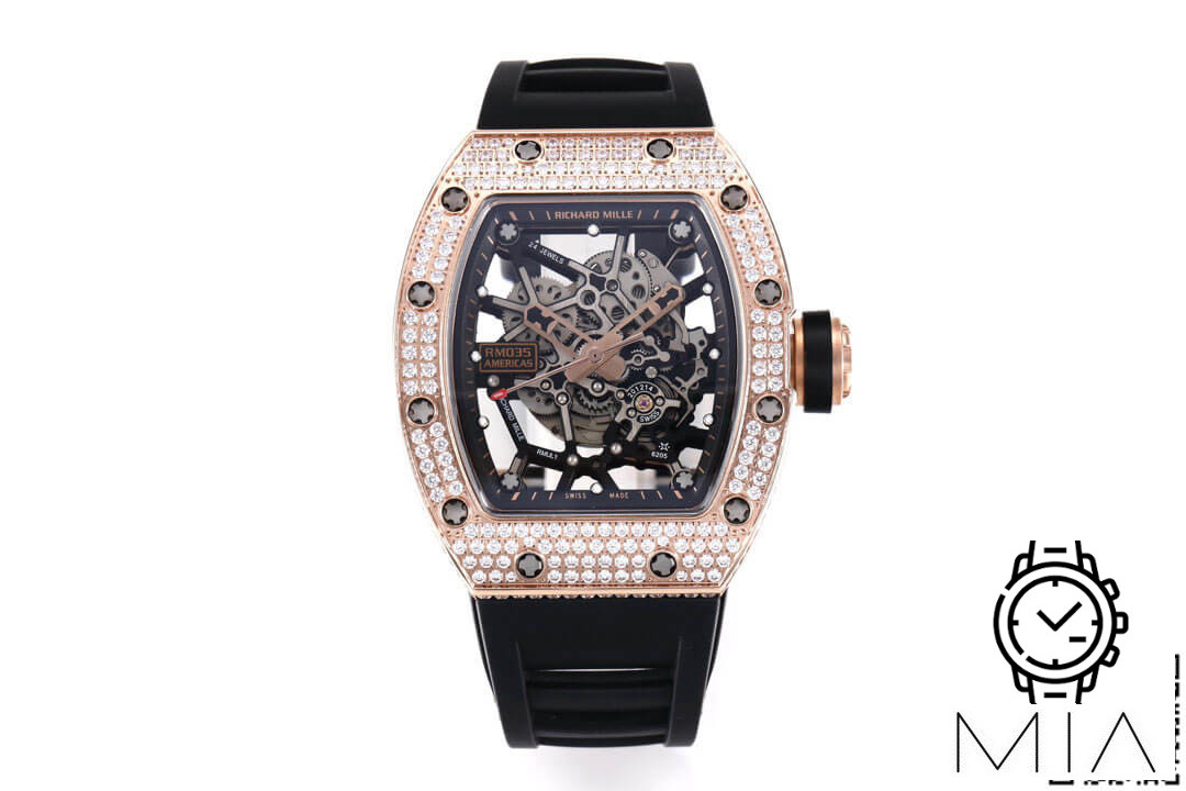 Richard Mille RM035 Americas KV Factory Diamond-Set Bezel