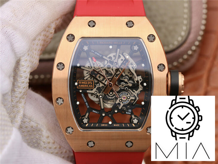 Richard Mille RM035 Americas KV Factory Rubber Strap