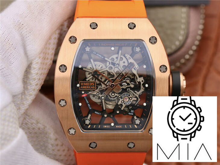 Richard Mille RM035 Americas KV Factory Rubber Strap