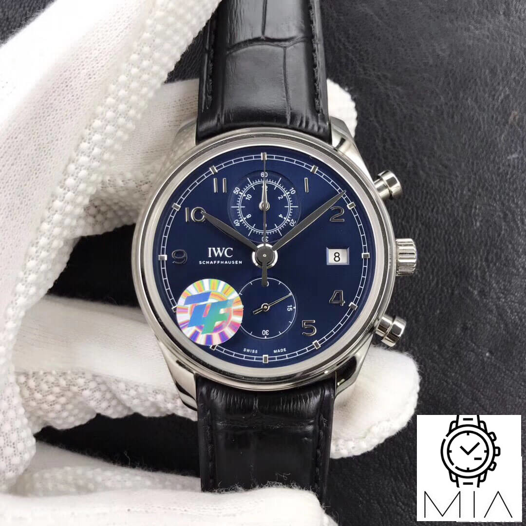 IWC Portugieser IW390303 ZF Factory Black Rubber Strap