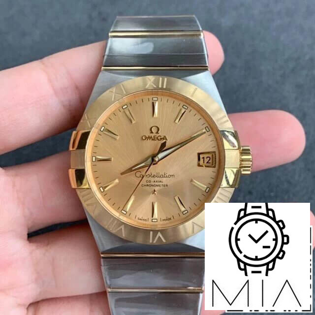 Omega Constellation 123.20.38.21.08.001 VS Factory Gold Dial