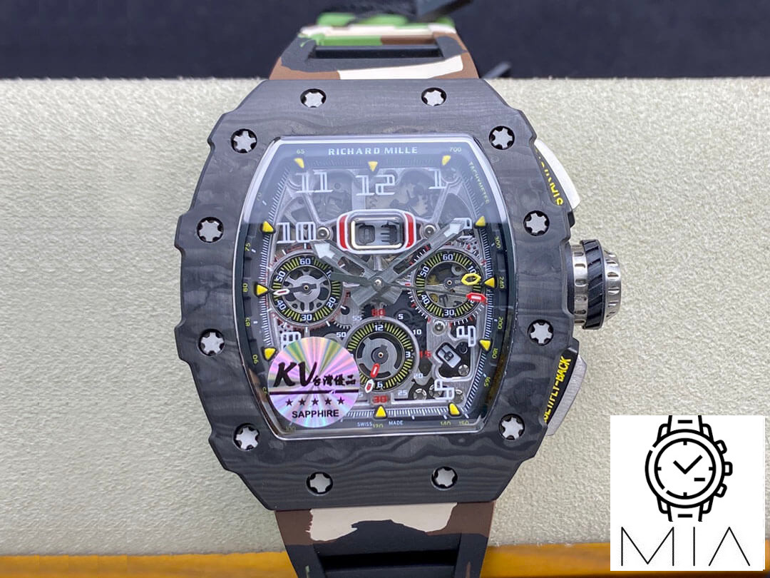 Richard Mille RM-011 KV Factory Rubber Strap