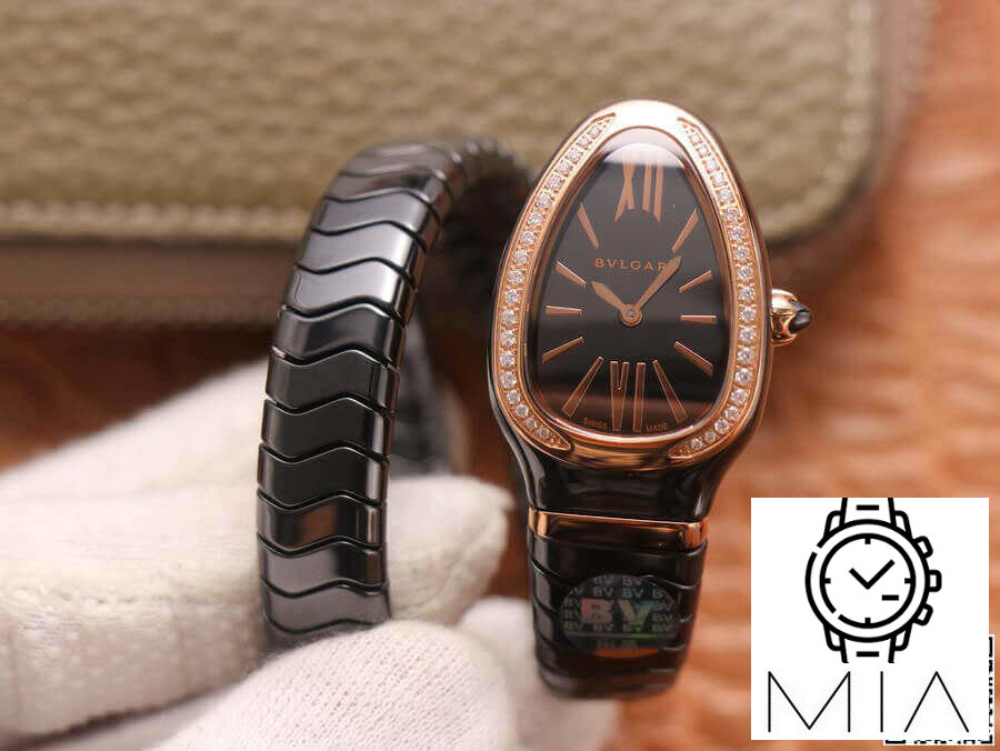 Bvlgari Serpenti 102532 BV Factory Black Strap