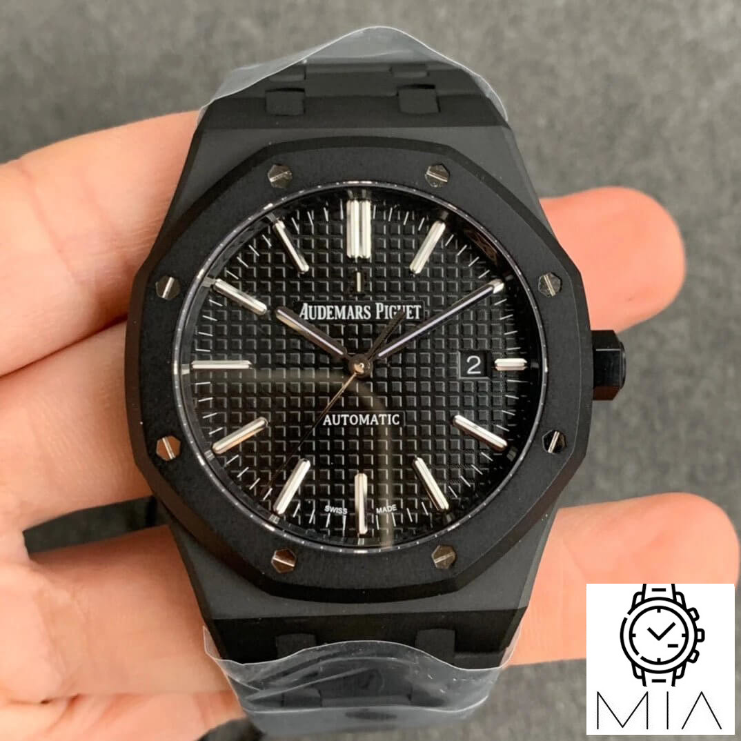 Audemars Piguet Royal Oak 15400 DLC Version ZF Factory Black Dial