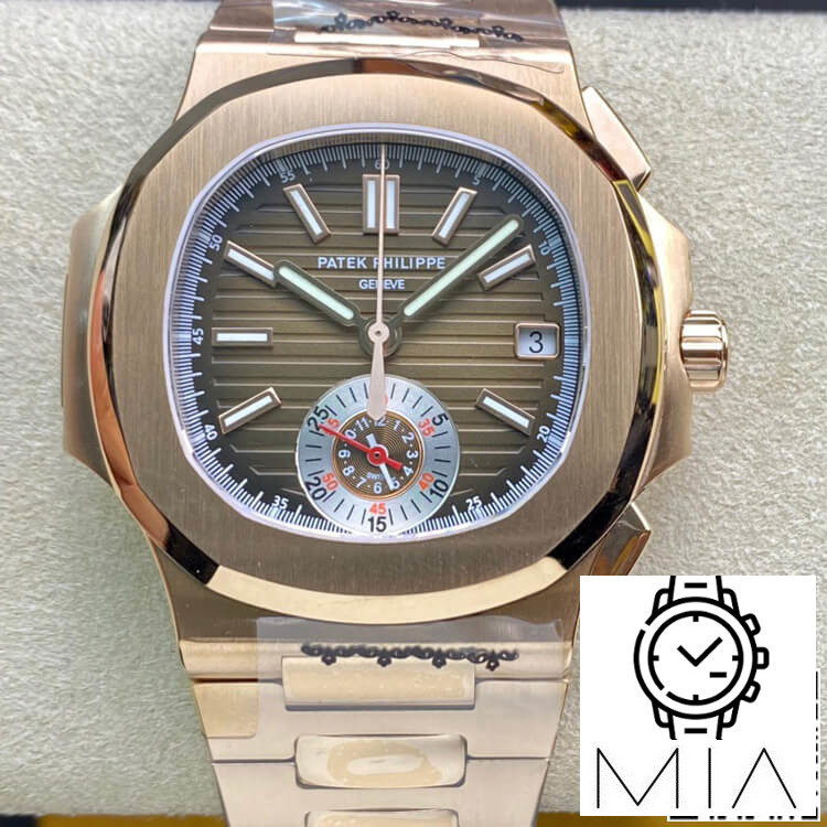 Patek Philippe Nautilus 5980-1R 3K Factory Gold Case
