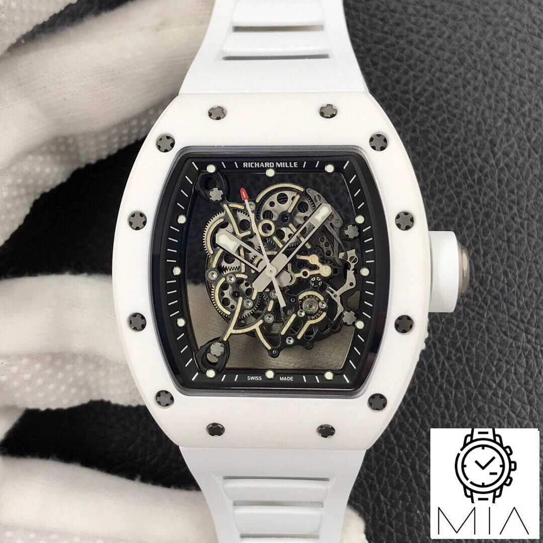 Richard Mille RM055 ZF Factory White Strap