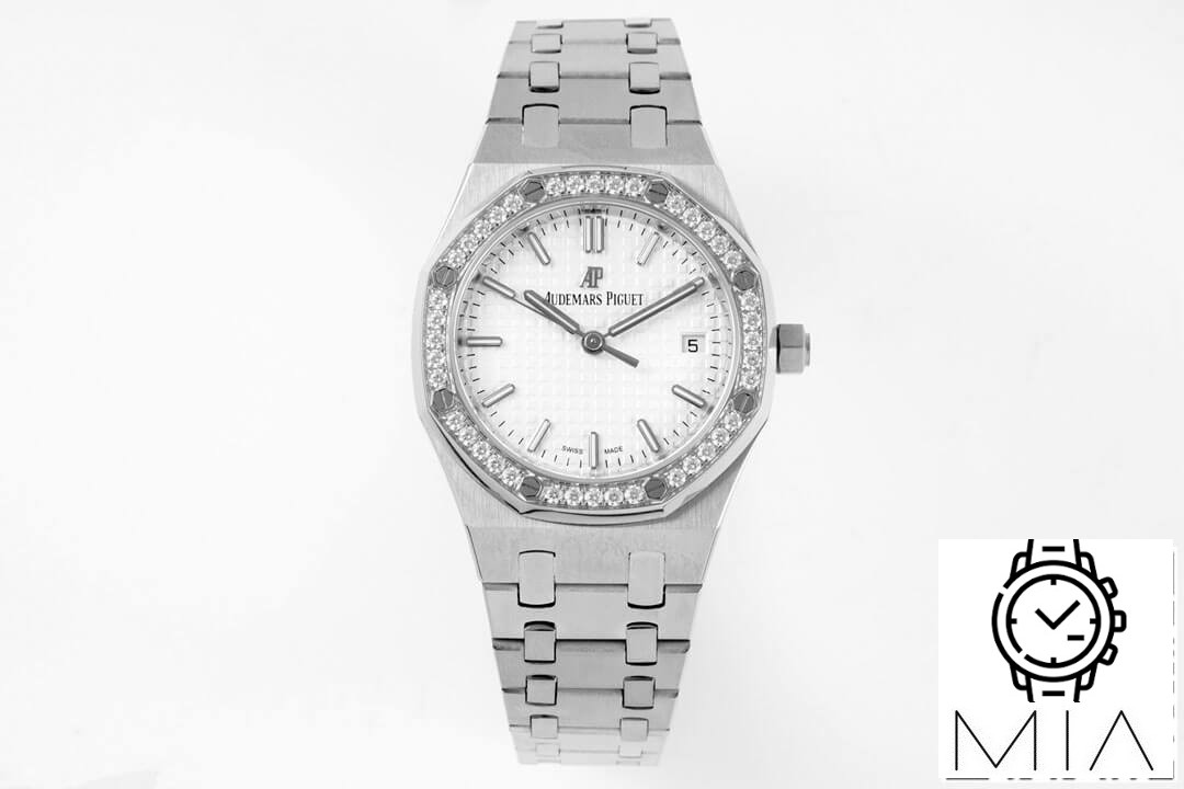 Audemars Piguet Royal Oak 77350ST 8F Factory Diamond-Set Bezel