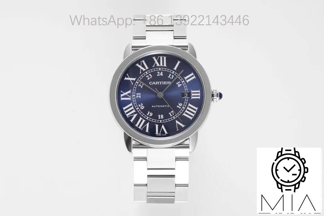 RONDE DE CARTIER WSRN0023 AF Factory Blue Dial