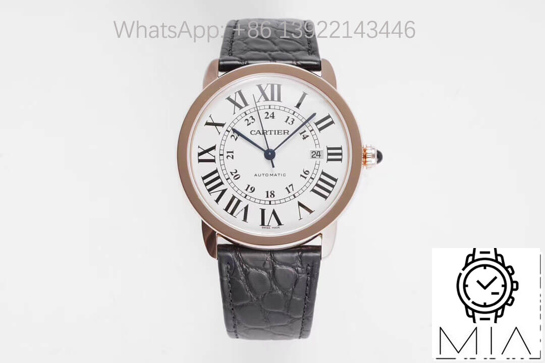 RONDE DE CARTIER W6701009 AF Factory Leather Strap