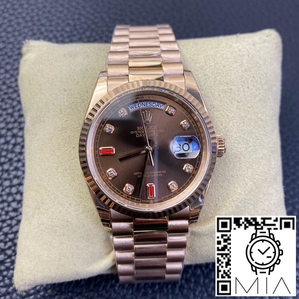 Rolex Day Date 118235 EW Factory Diamond-set Dial