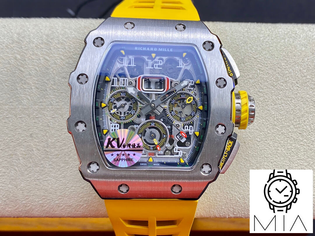 Richard Mille RM011 FELIPE MASSA KV Factory Yellow Strap