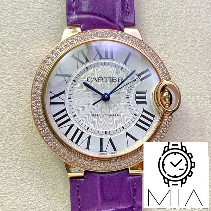 Ballon Bleu De Cartier 36MM WJBB0009 3K Factory Purple Strap