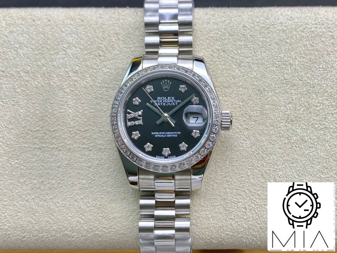 Rolex Datejust 28MM BP Factory Black Diamond Dial