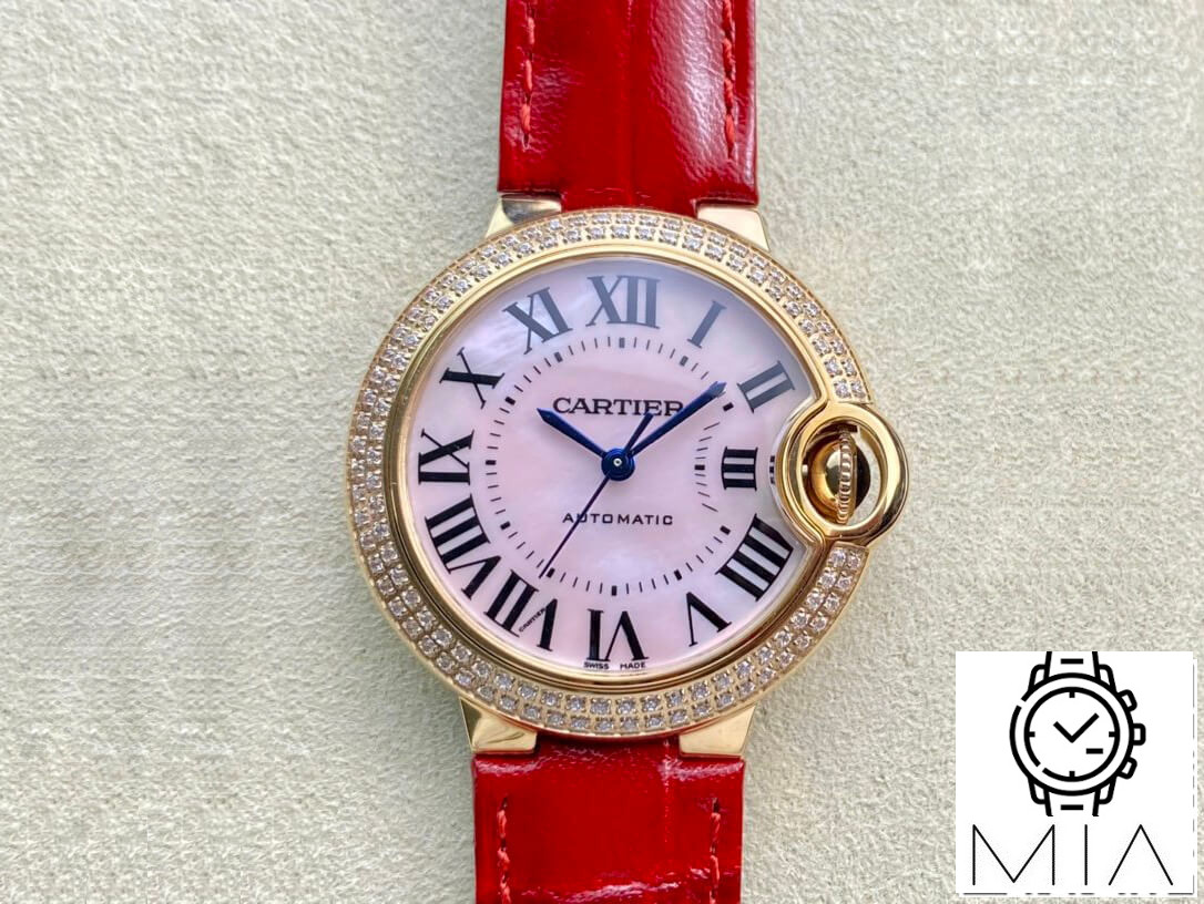 Ballon Bleu De Cartier 33MM WJBB0033 3K Factory Leather Strap