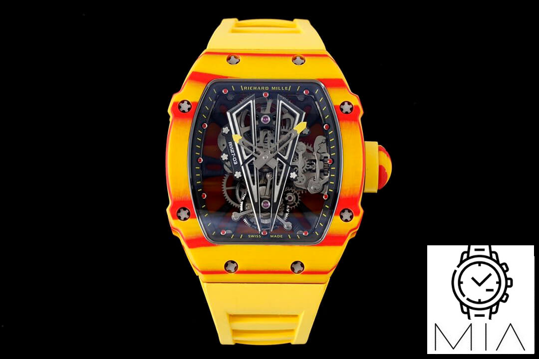 Richard Mille RM27-03 Rafael Nadal Tourbillon RM Factory Yellow Case Skeleton Dial