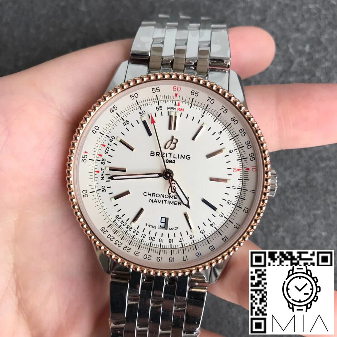 Breitling Navitimer 1 U17326211G1A1 V7 Factory Stainless Steel Strap
