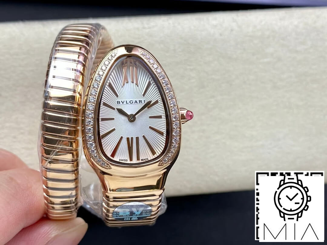 Bvlgari Serpenti 103003 BV Factory Rose White Dial