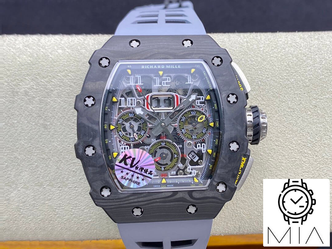 Richard Mille RM-011 KV Factory Purple Rubber Strap