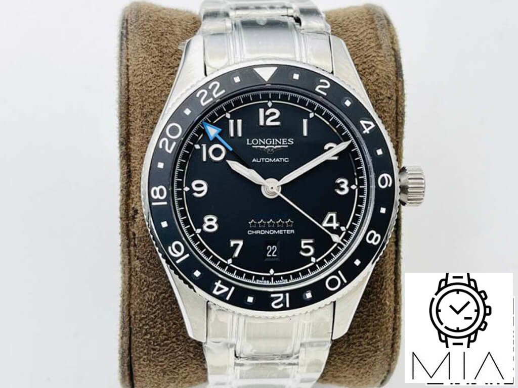 Longines Spirit ZuIu Time L3.812.4.53.6 LG Factory Black Bezel