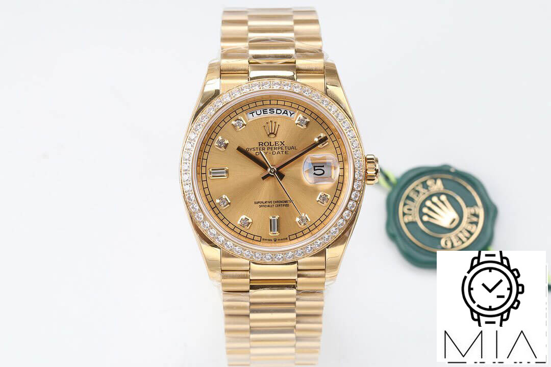 Rolex Day Date M128348RBR-0008 EW Factory Gold Case