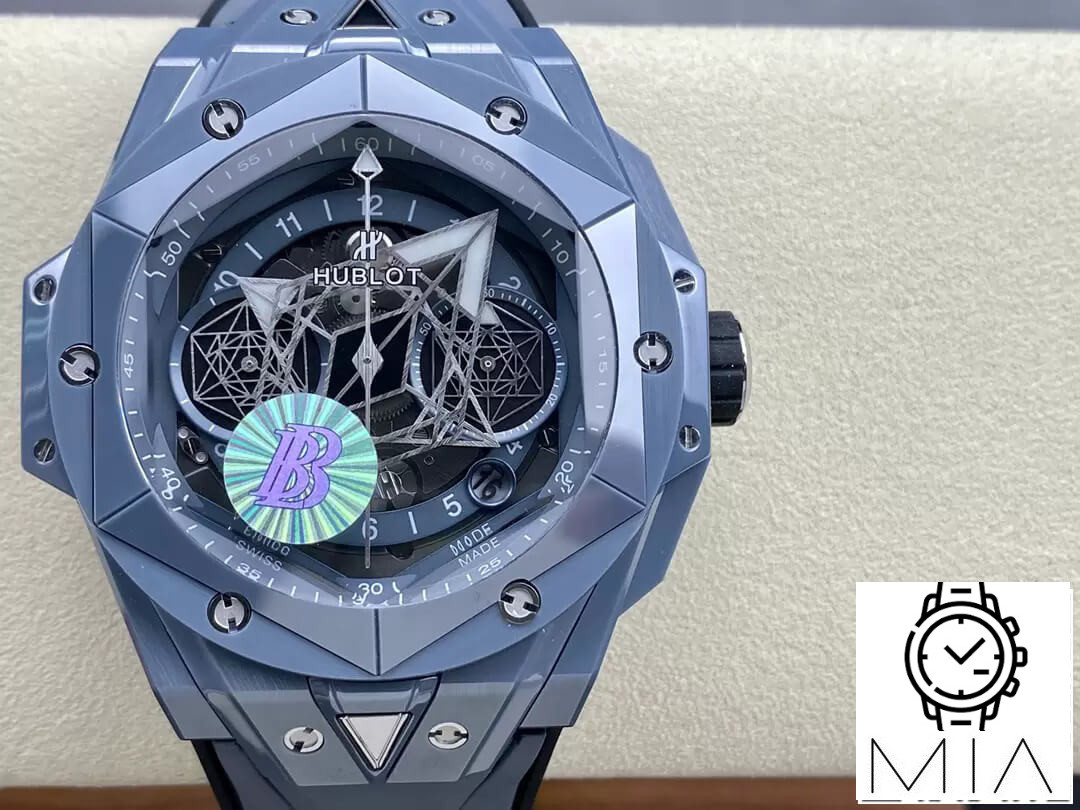 Hublot Big Bang Sang Bleu II 418.FX.8007.RX.MXM21 BB Factory Gray Strap