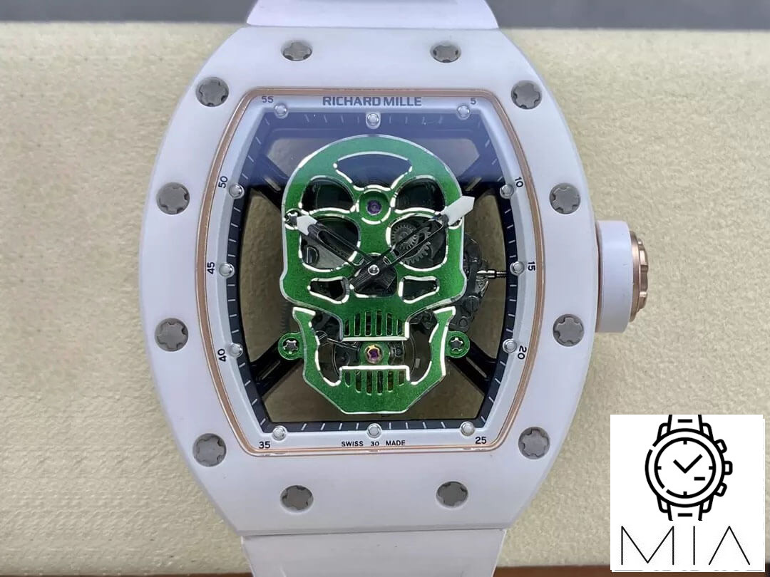 Richard Mille RM52-01 YS Factory Green White Tourbillon Dial