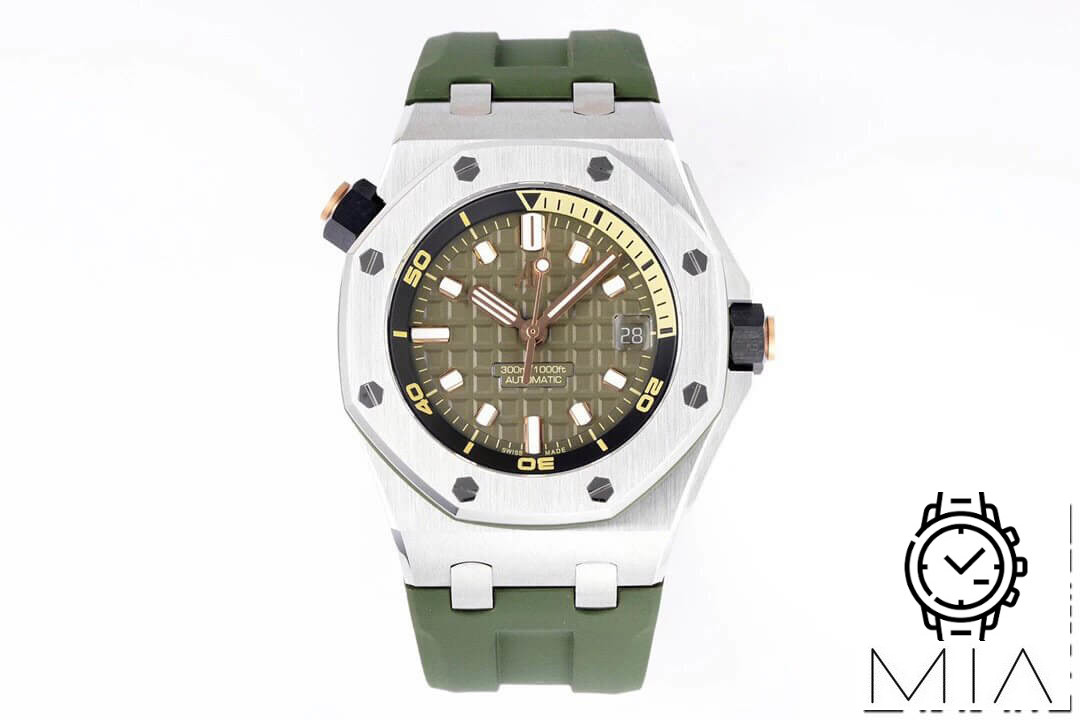 Audemars Piguet Royal Oak Offshore 15720ST.OO.A052CA.01 ZF Factory Green Strap