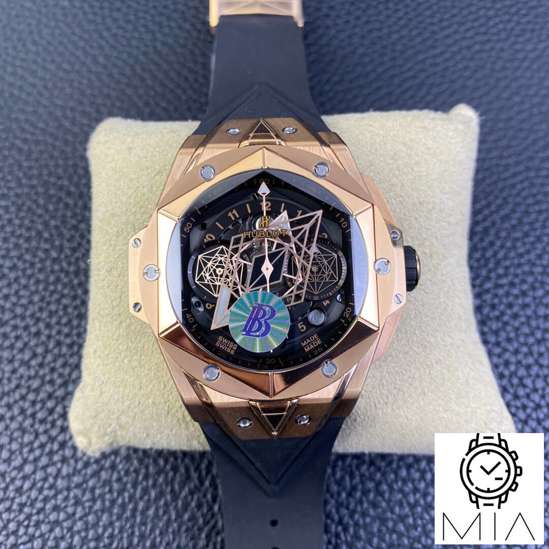 Hublot Big Bang Sang Bleu II 418.OX.1108.RX.MXM19 BB Factory Black Strap