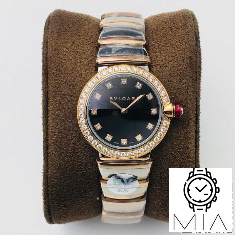 Bvlgari LVCEA BV Factory Diamond-Set Bezel