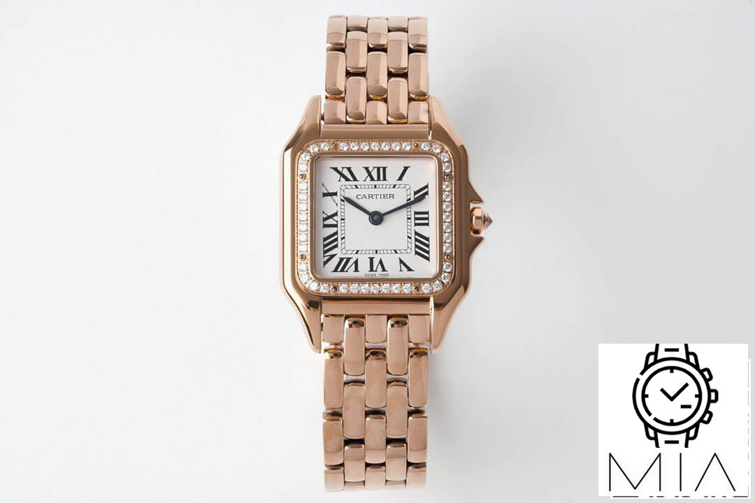 Panthere De Cartier WJPN0009 27MM BV Factory Rose Gold White Dial