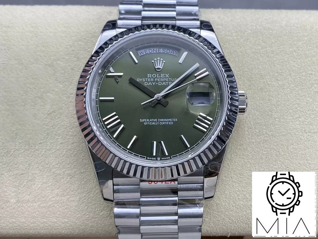 Rolex Day Date M228236-0008 GM Factory V2 Green Dial Stainless Steel