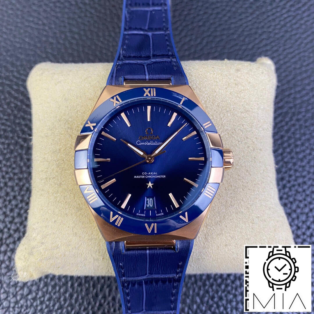 SBF Omega Constellation 131.63.41.21.03.001 VS Factory Leather Strap