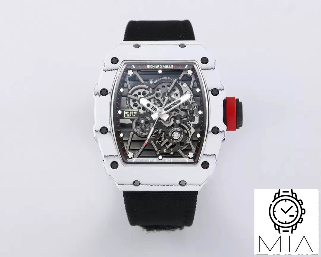 Richard Mille RM35-01 BBR Factory Black Fabric Strap