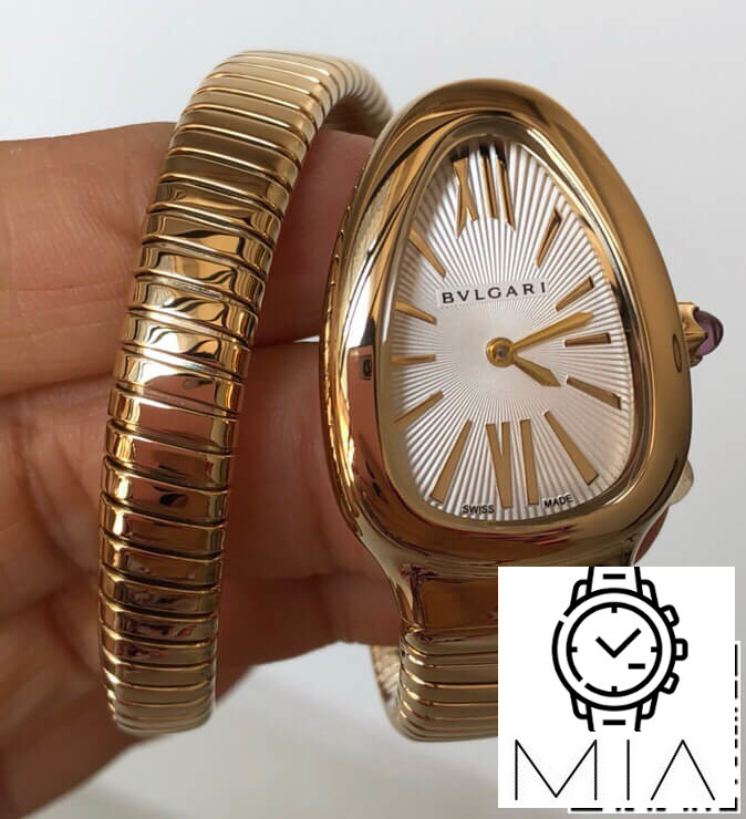 Bvlgari Serpenti BV Factory Stainless Steel White Dial
