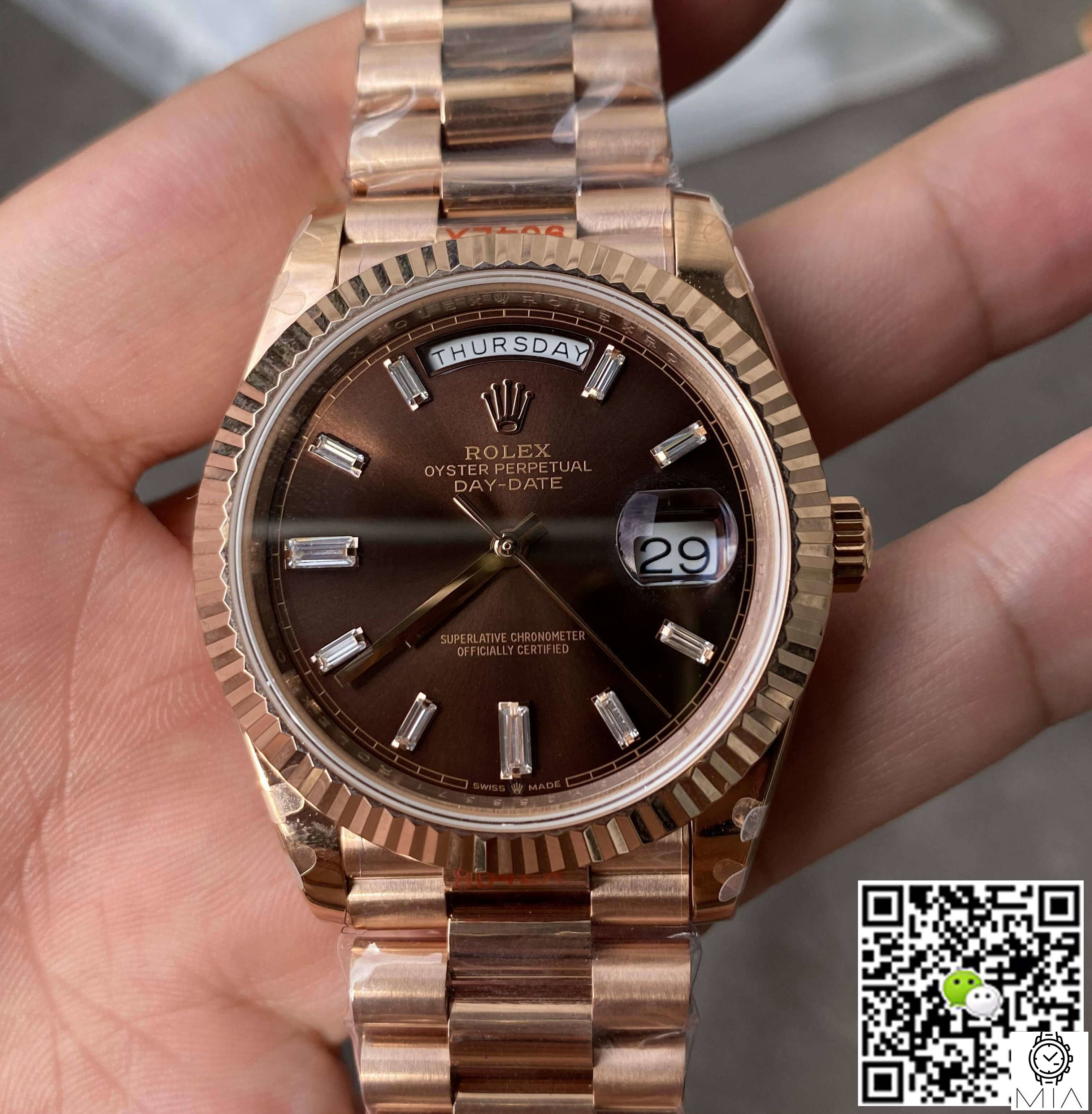 Rolex Day Date M228235-0003 GM Factory V2 Chocolate Dial