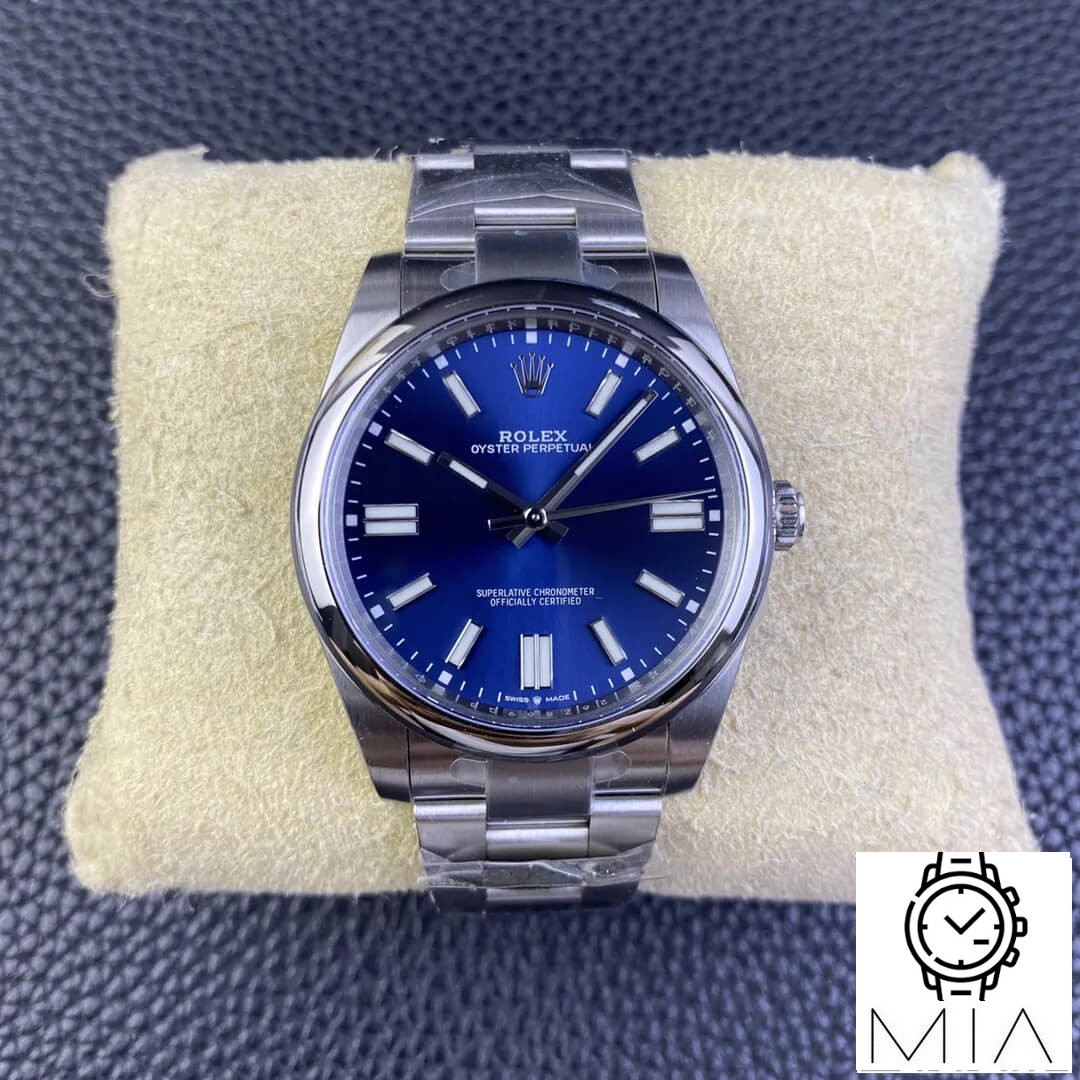 Rolex Oyster Perpetual M124300-0003 41MM Clean Factory Stainless Steel Blue Dial