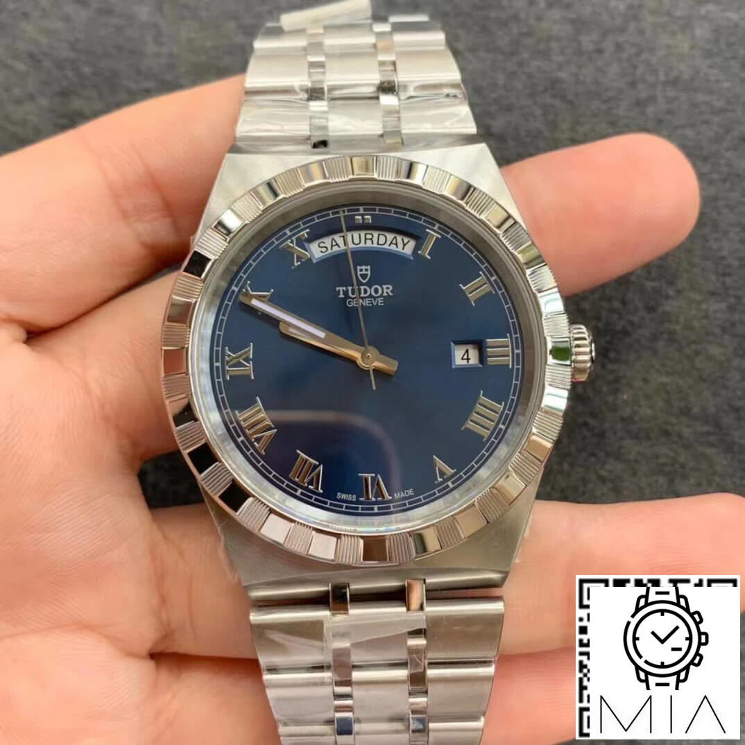 Tudor Royal M28600-0005 V7 Factory Blue Dial Stainless Steel Strap