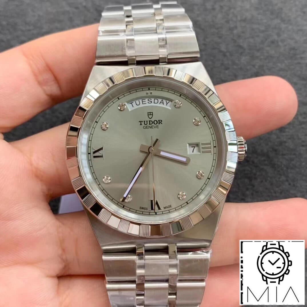 Tudor Royal M28600-0002 V7 Factory Silver Diamond Dial