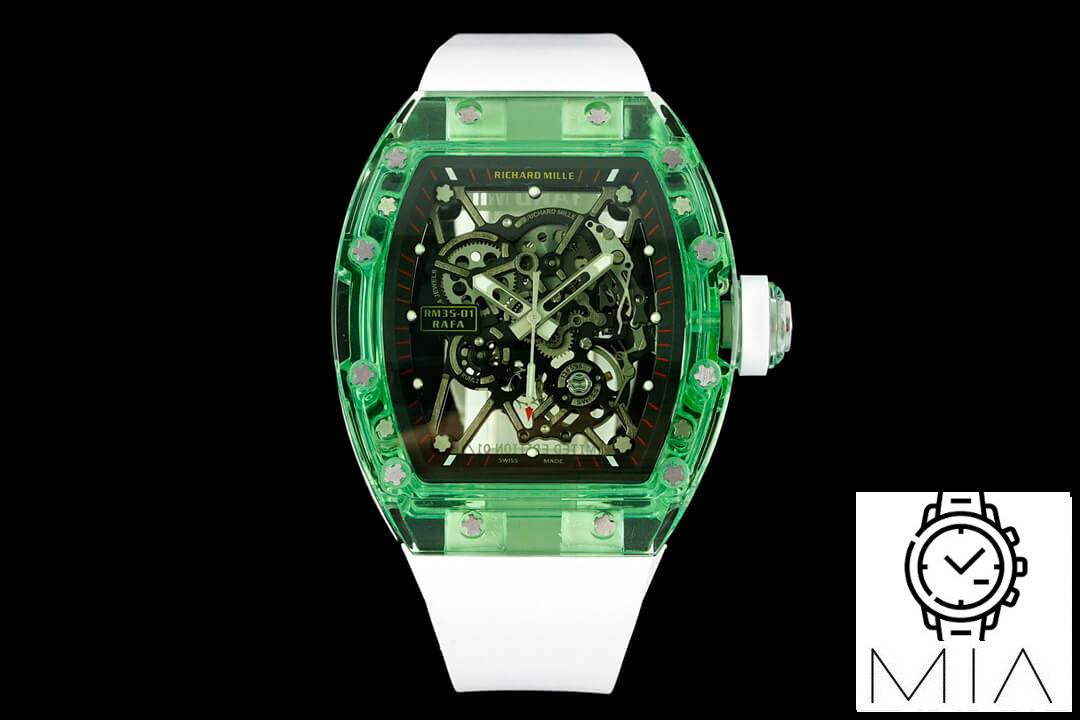 Richard Mille RM35-01 RM Factory Transparent Green Case