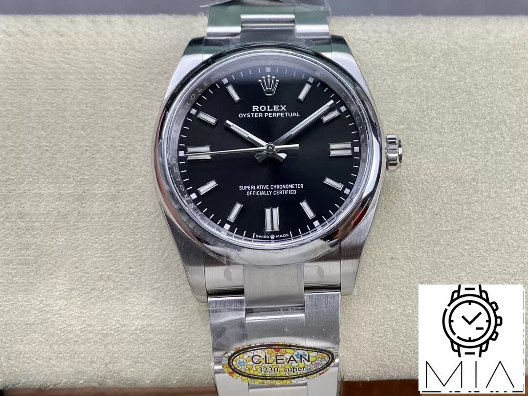 Rolex Oyster Perpetual M126000-0002 36MM Clean Factory Stainless Steel Black Dial