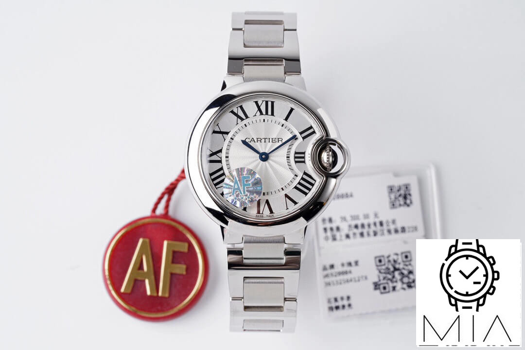 Ballon Bleu De Cartier Quartz 33MM W6920084 AF Factory Silver Stainless Steel