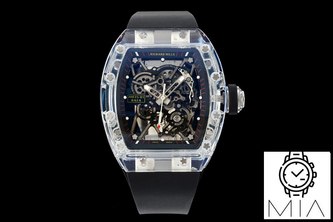 Richard Mille RM35-01 RM Factory Black Rubber Strap