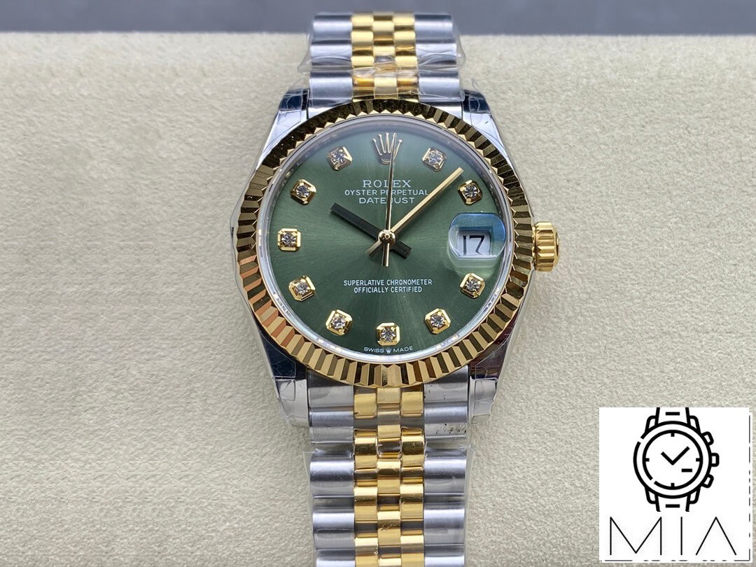 Rolex Datejust M278273-0030 31MM GS Factory Green Diamond Dial