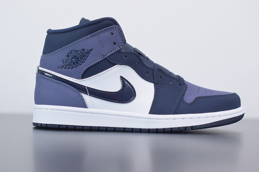 Jordan 1 Mid Obsidian Sanded Purple(With Video)