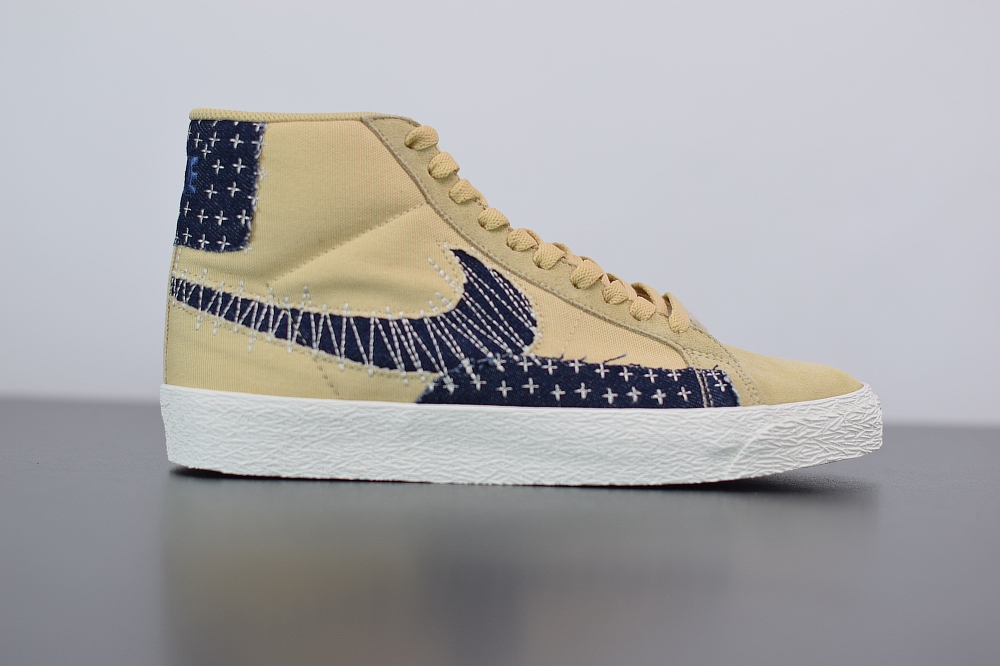 Nike SB Zoom Blazer Mid Sashiko Sesame(With Video)