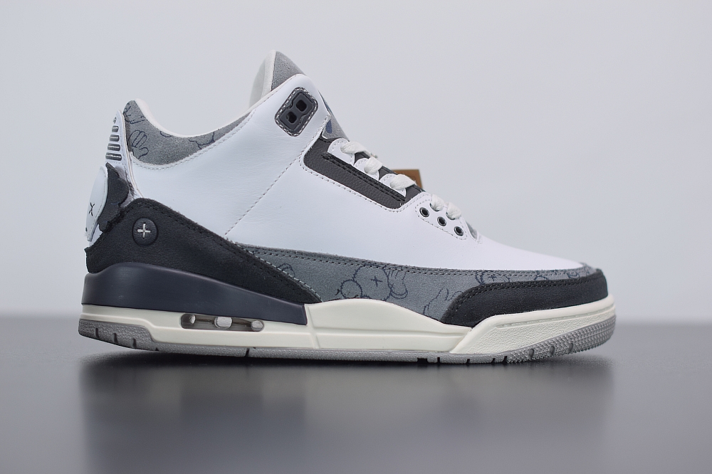 Jordan 3 Kaws Fresh Water White/Light Grey(With Video)